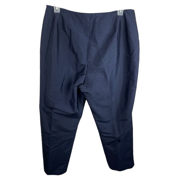 Lauren Ralph Lauren | Navy Blue Silk Dress Pants - Picture 4 of 6